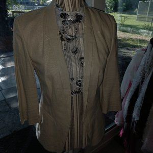 Beige blazer 3/4 sleeves
